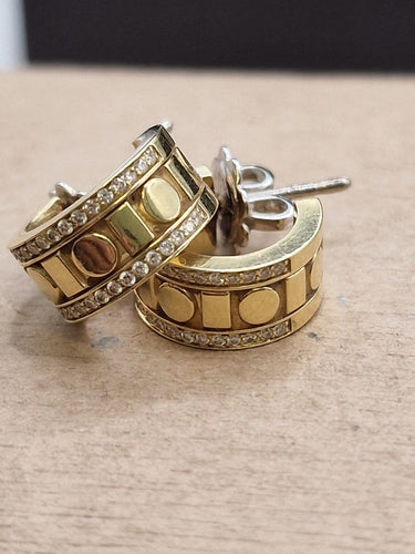 Boucles d'oreilles Damiani Belle Époque - Parure en or jaune 18 ct et diamants 58 Facettes CV-128