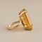 Bague 57 Bague en or jaune 750 avec citrine 58 Facettes HJ062616