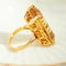 Bague 57 Bague en or jaune 750 avec citrine 58 Facettes HJ062616