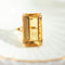 Bague 57 Bague en or jaune 750 avec citrine 58 Facettes HJ062616