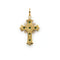 Pendentif Pendentif croix en or jaune et émeraudes 58 Facettes 260224R