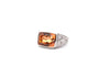 Bague 54 Bague en platine à topaze naturelle 8,24 ct et diamants 58 Facettes 26070-25649c