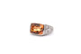 Bague 54 Bague en platine à topaze naturelle 8,24 ct et diamants 58 Facettes 26070-25649c