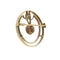 Broche Broche Art déco en or jaune et blanc 18 ct avec diamants 58 Facettes 35599