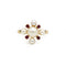 Bague 51 Bague en or jaune, rubis et perles 58 Facettes 260158R