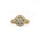 Bague 56 Bague marguerite en or jaune et diamants 58 Facettes 260138R