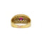 Bague 51 Bague en or jaune, diamants et rubis 58 Facettes 260101R