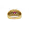Bague 51 Bague en or jaune, diamants et rubis 58 Facettes 260101R