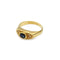 Bague 53.5 Bague en or jaune, saphir et diamants 58 Facettes 260071R