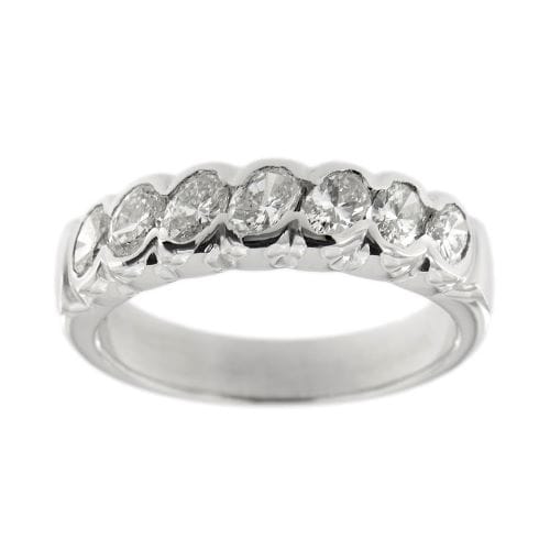 Bague 55 Bague rivière en or blanc 18 ct avec diamants 1,19 ct 58 Facettes 33658