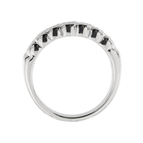 Bague 55 Bague rivière en or blanc 18 ct avec diamants 1,19 ct 58 Facettes 33658