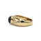 Bague 54.5 Bague jonc en or jaune, saphir et diamants 58 Facettes 260018R