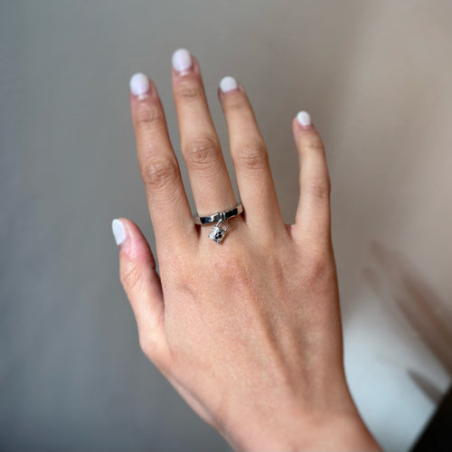 Bague 55 Louis Vuitton Lockit PM - Bague en or blanc et diamants 58 Facettes 250078SP