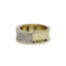 Bague 54 Bague bandeau en or jaune et diamants 58 Facettes 250433R