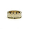 Bague 54 Bague bandeau en or jaune et diamants 58 Facettes 250433R