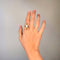 Bague 56 Bague marquise ancienne en or rose et jaune, nacre et grenats 58 Facettes 250357R