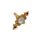 Bague 56 Bague marquise ancienne en or rose et jaune, nacre et grenats 58 Facettes 250357R