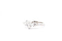 Bague 53 Bague cœur en platine avec diamant 1,13 ct et diamants poire 58 Facettes 26295-25050