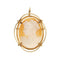 Pendentif Spilla-pendentif vintage à camée en or jaune 18 ct 58 Facettes 34853