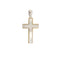Pendentif Pendentif croix en or blanc et or jaune 18 ct 58 Facettes 34785
