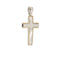 Pendentif Pendentif croix en or blanc et or jaune 18 ct 58 Facettes 34785