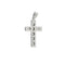 Pendentif Pendentif croix en or blanc et or jaune 18 ct 58 Facettes 34785