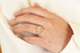 Bague 50 Bague saphir jaune 2 ct et diamants en platine 58 Facettes 26305-26315