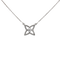 Collier pendentif étoile en or blanc et diamants