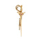 Broche Broche épée vintage en or jaune 18 ct et rubis 58 Facettes 34307