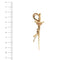 Broche Broche épée vintage en or jaune 18 ct et rubis 58 Facettes 34307
