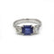 Bague 52 Bague en or blanc, saphir et diamants 58 Facettes 250093R