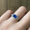 Bague 52 Bague en or blanc, saphir et diamants 58 Facettes 250093R