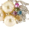 Boucles d'oreilles Boucles d’oreilles - Puces en or blanc 18 ct avec perles et diamants 58 Facettes 30438