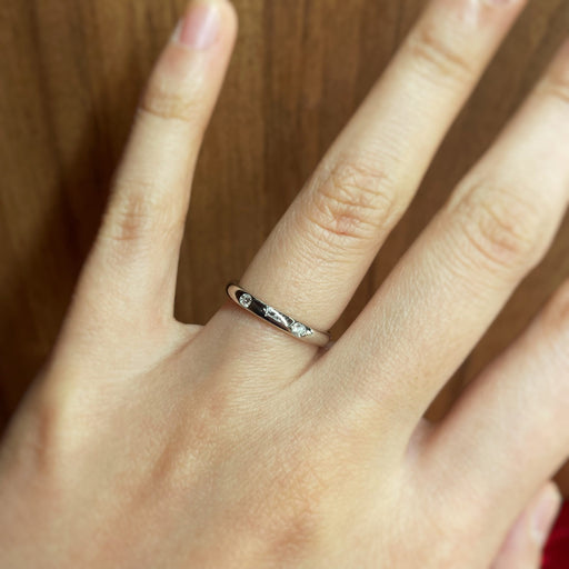 Bague 49 Pomellato Lucciole - Alliance en or blanc et diamants 58 Facettes 240360R