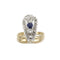 Bague 59 Bague Duchesse en or jaune, platine, saphir et diamants 58 Facettes 240325R