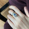 Bague 59 Bague Duchesse en or jaune, platine, saphir et diamants 58 Facettes 240325R