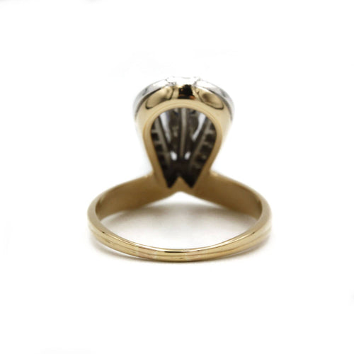 Bague 59 Bague Duchesse en or jaune, platine, saphir et diamants 58 Facettes 240325R