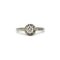 Bague 55 Solitaire - Bague en or blanc, platine et diamant 58 Facettes 220034SP