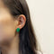 Boucles d'oreilles Boucles d'oreilles en or jaune et aventurines vertes 58 Facettes 210050SP