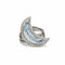 Bague 49 Mauboussin - Bague Subtil Songe en or blanc, topaze, saphirs et diamants 58 Facettes 240199R