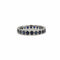 Bague 51 Alliance en or blanc 750 et saphirs 58 Facettes 240154R