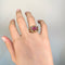 Bague 54 Bague Tank en or jaune et rubis synthétiques 58 Facettes 240171R