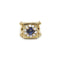 Bague 49 Bague en or jaune, saphir synthétique et diamants 58 Facettes 240150R