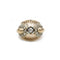 Bague 55 Bague en or jaune et blanc avec diamants 58 Facettes 240106R