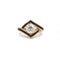 Bague 54 Bague en or jaune 750, diamant et rubis 58 Facettes 240105R