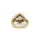 Bague 54 Bague en or jaune 750, diamant et rubis 58 Facettes 240105R