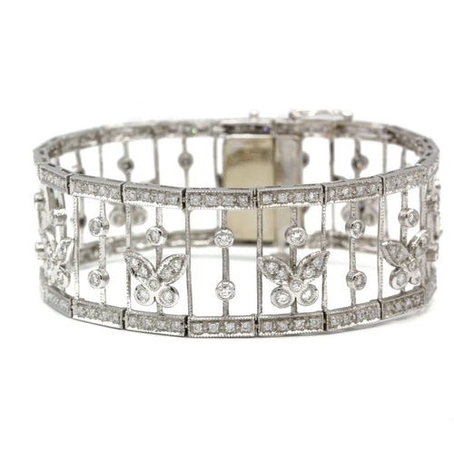 Bracelet Bracelet en or blanc et diamants 58 Facettes 240094R