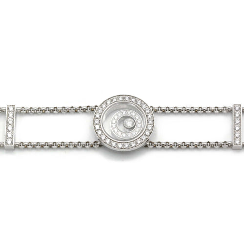 Bracelet Chopard Happy Spirit - Bracelet en or blanc et diamants 58 Facettes 240090R