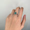 Bague 54 Bague en or blanc, émeraude et diamants 58 Facettes 230116R