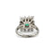Bague 54 Bague en or blanc, émeraude et diamants 58 Facettes 230116R